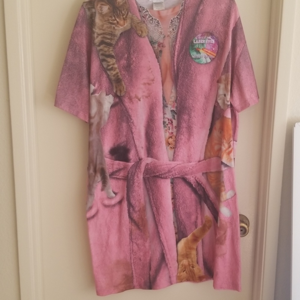 Faux robe for cat lady.